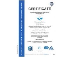 Zertifikat ISO 14001:2015